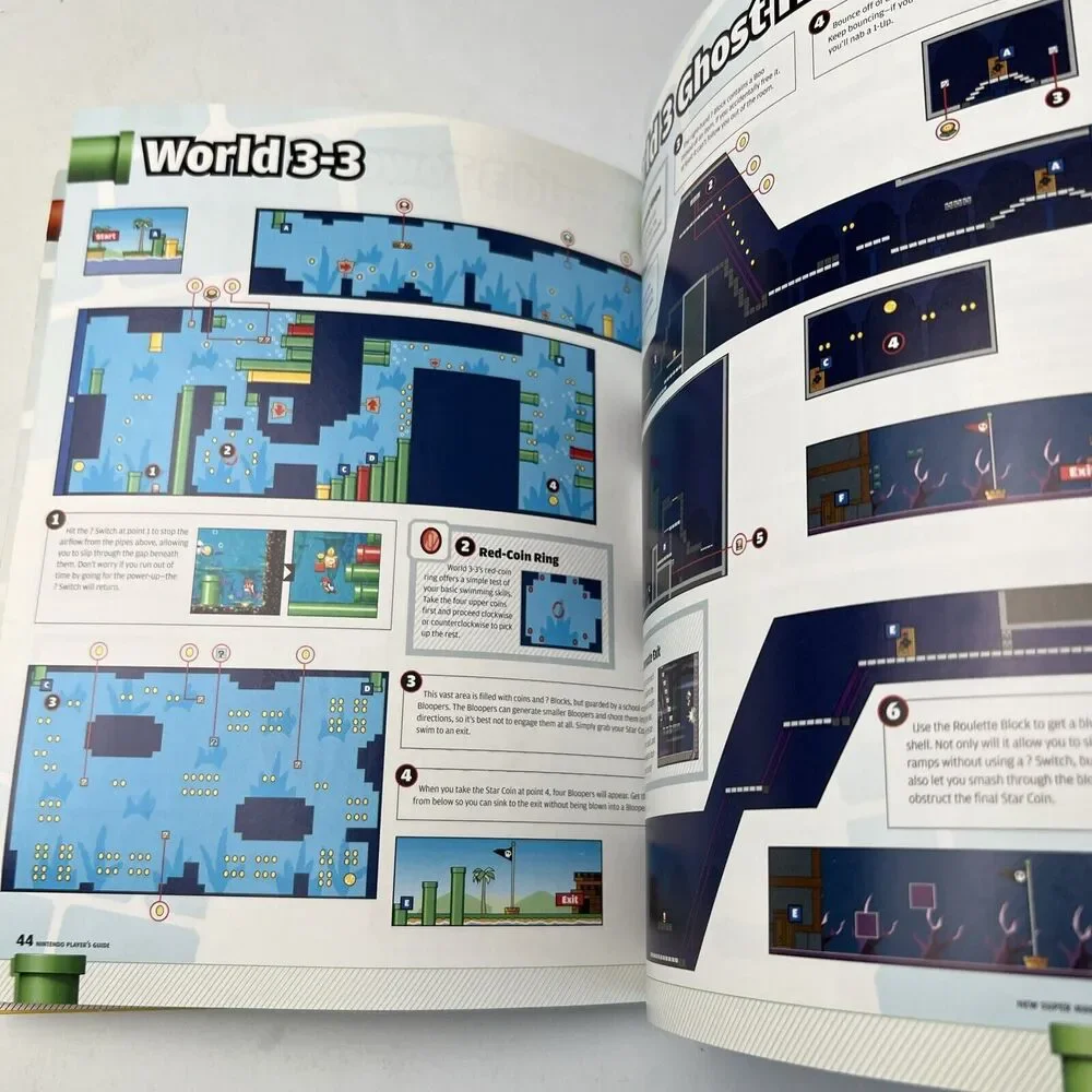 New Super Mario Bros Official Strategy Premiere Guide Book Nintendo Power DS